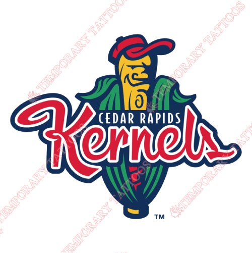 Cedar Rapids Kernels Customize Temporary Tattoos Stickers NO.8082